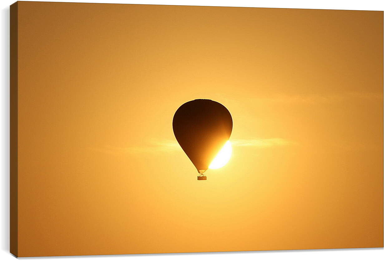 Постер и плакат - Воздушный шар прикрывший солнце