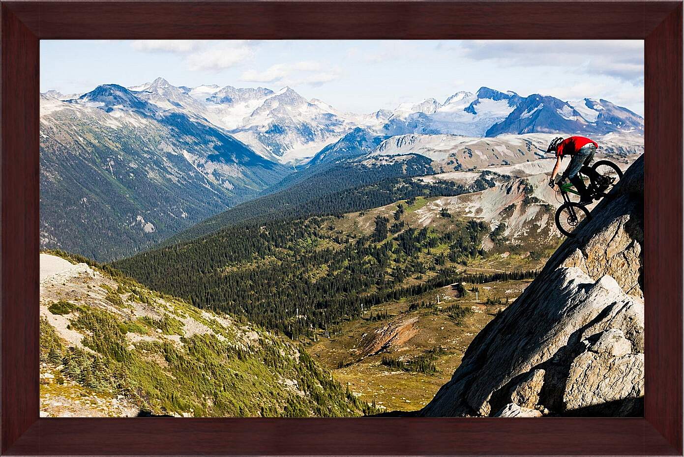 Картина в раме - Спуск с горы