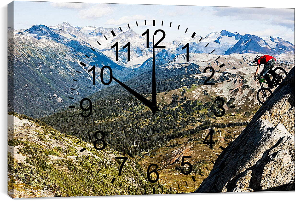 Часы картина - Спуск с горы