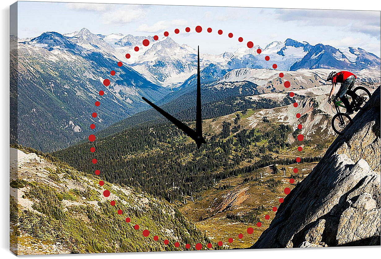 Часы картина - Спуск с горы