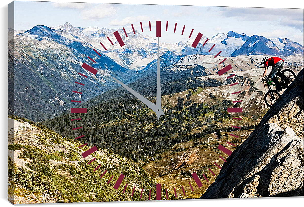 Часы картина - Спуск с горы