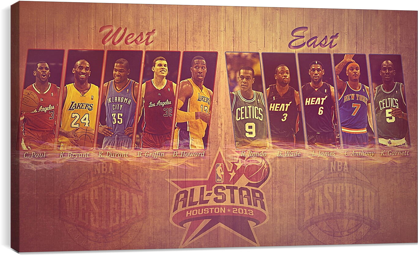 Постер и плакат - Все звёзды. Баскетбол.
