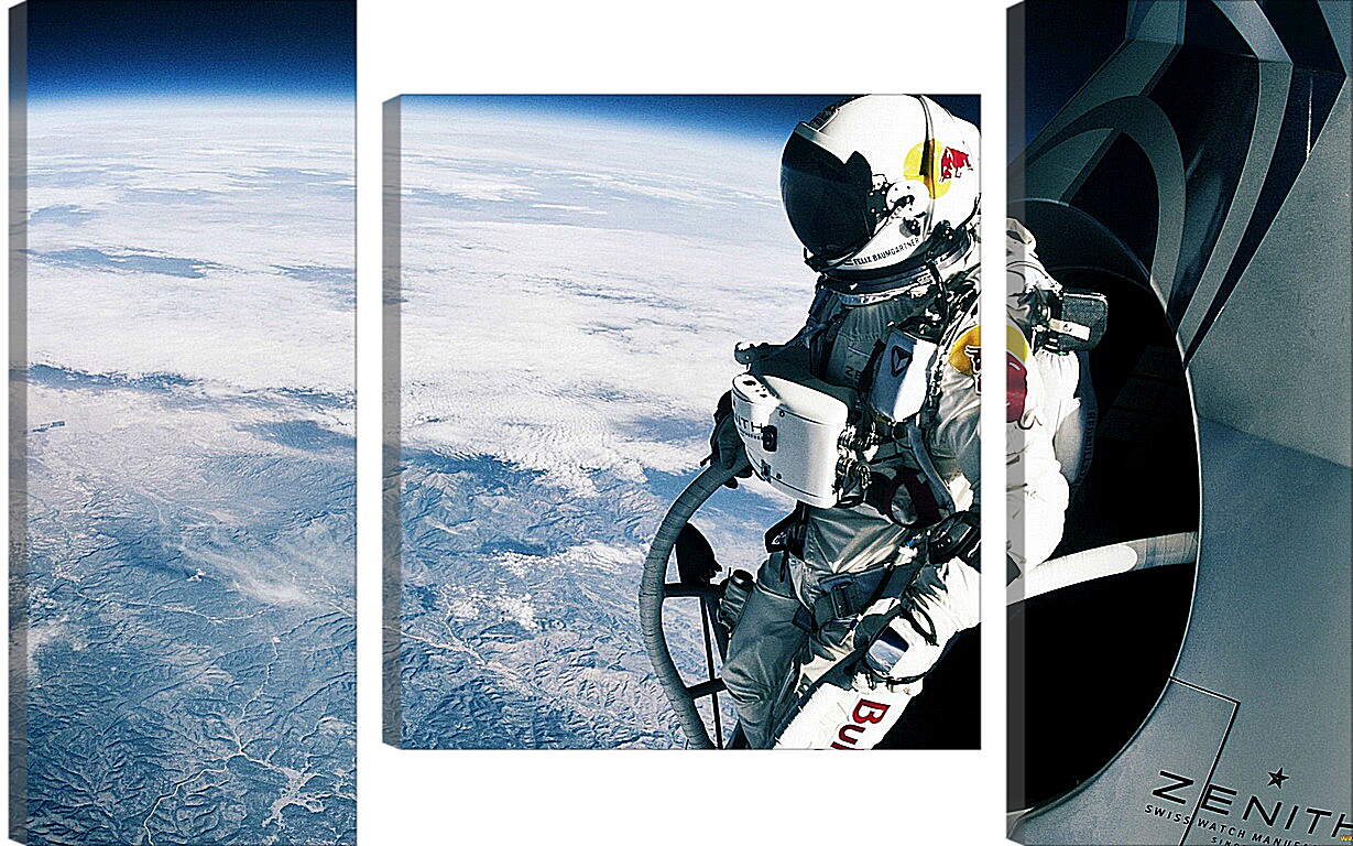 Модульная картина - Космонавт на орбите