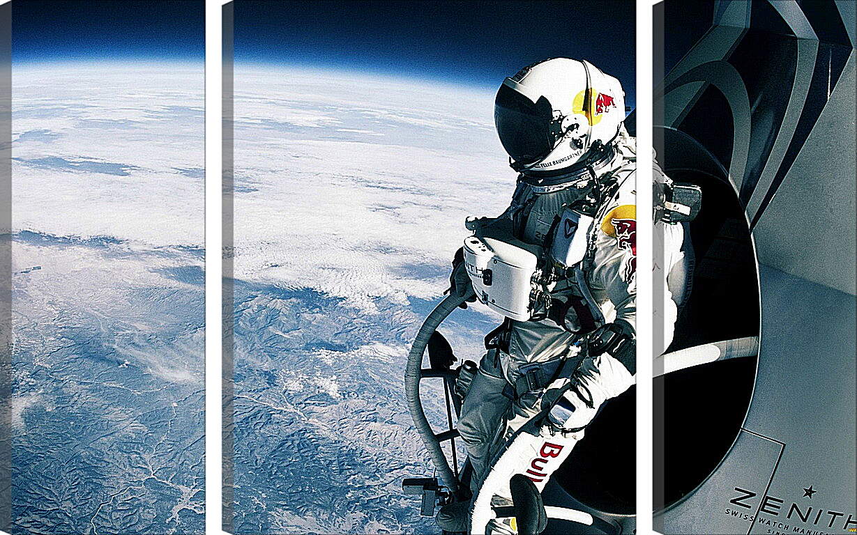 Модульная картина - Космонавт на орбите