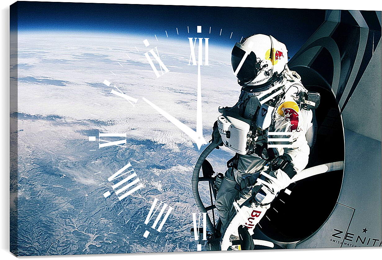 Часы картина - Космонавт на орбите
