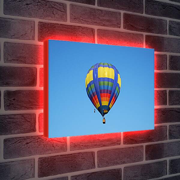 Лайтбокс световая панель - Разноцветный воздушный шар в небе