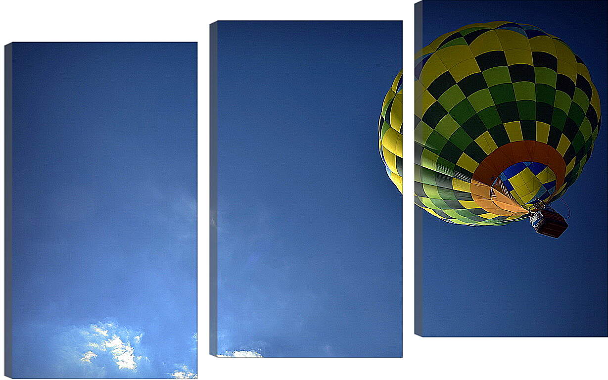 Модульная картина - Воздушный шар в небе