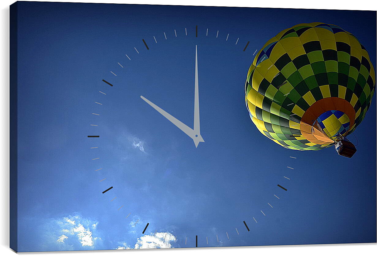 Часы картина - Воздушный шар в небе