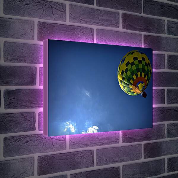 Лайтбокс световая панель - Воздушный шар в небе