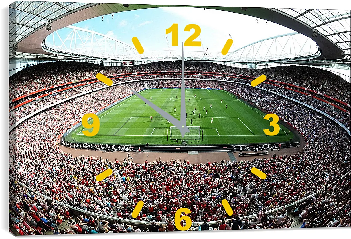 Часы картина - Полный стадион