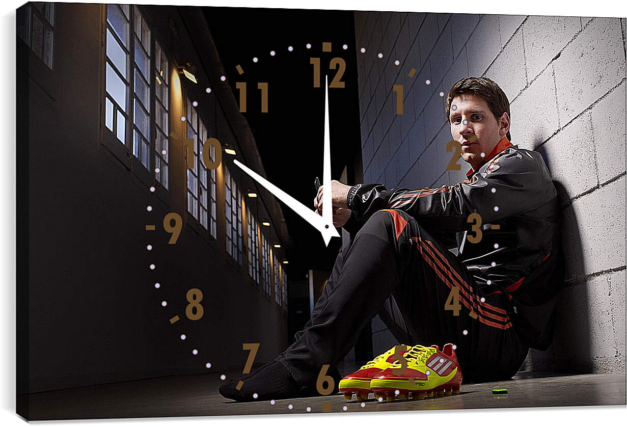 Часы картина - Лионель Месси (Lionel Andres Messi )