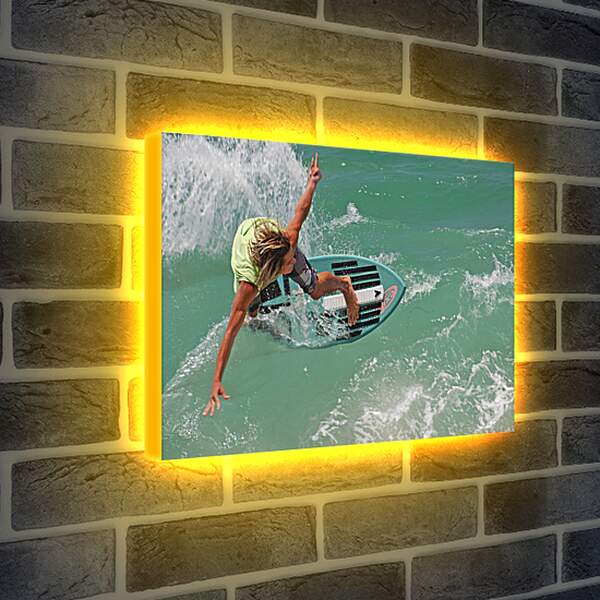 Лайтбокс световая панель - Сёрфингист