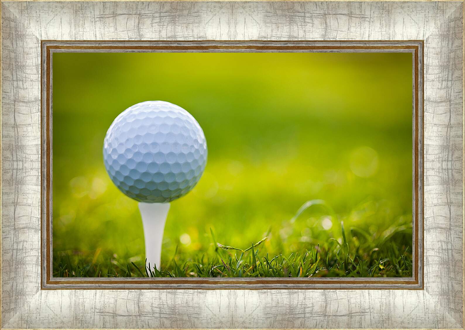 Картина в раме - Мяч на гольф-ти