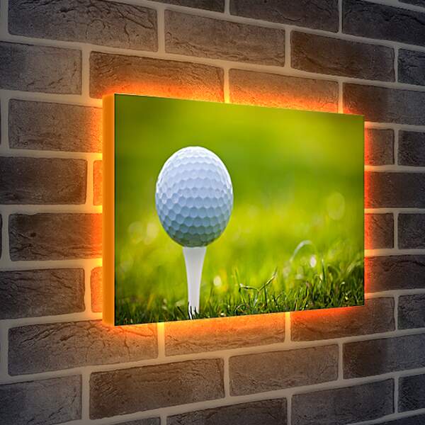 Лайтбокс световая панель - Мяч на гольф-ти