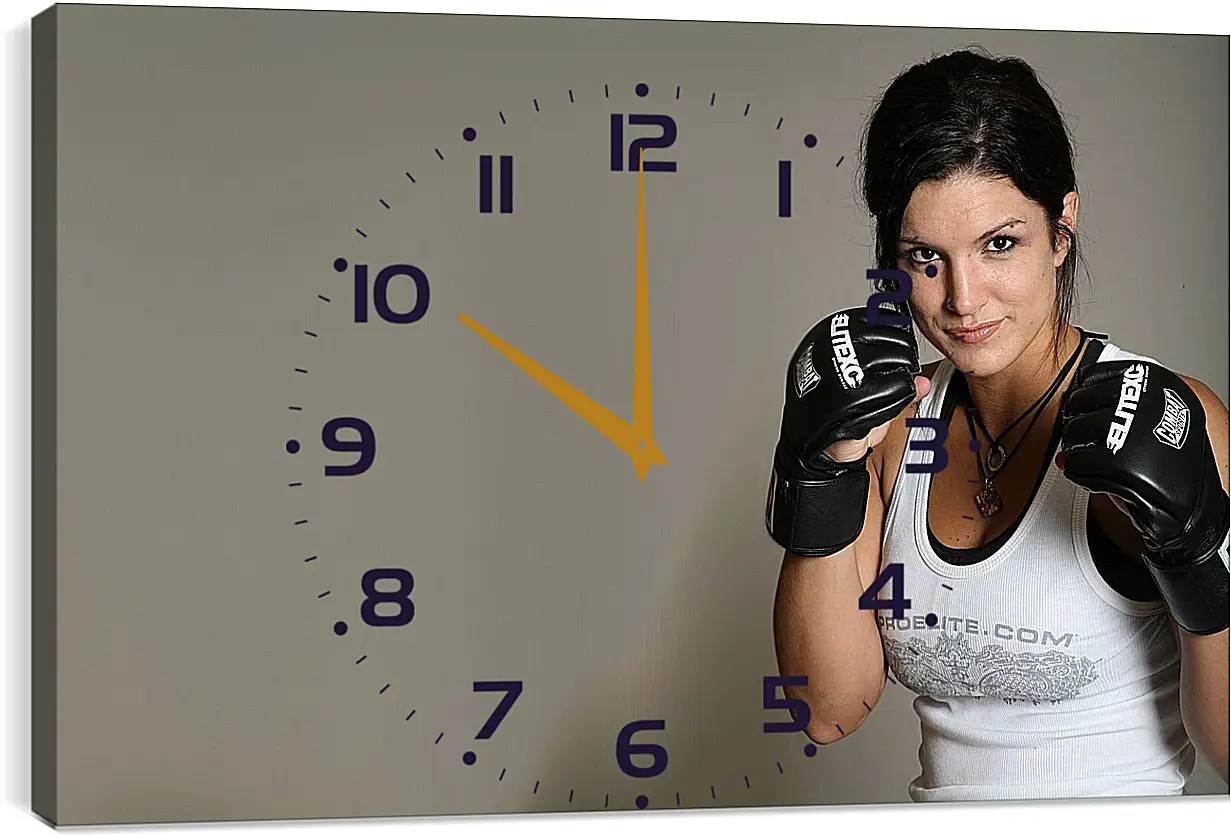 Часы картина - MMA. UFC. Джина Карано. Gina Joy Carano.