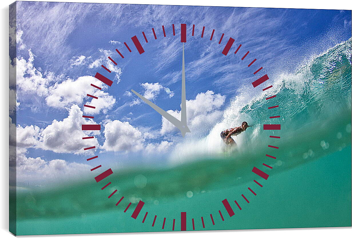 Часы картина - Сёрфинг под облаками
