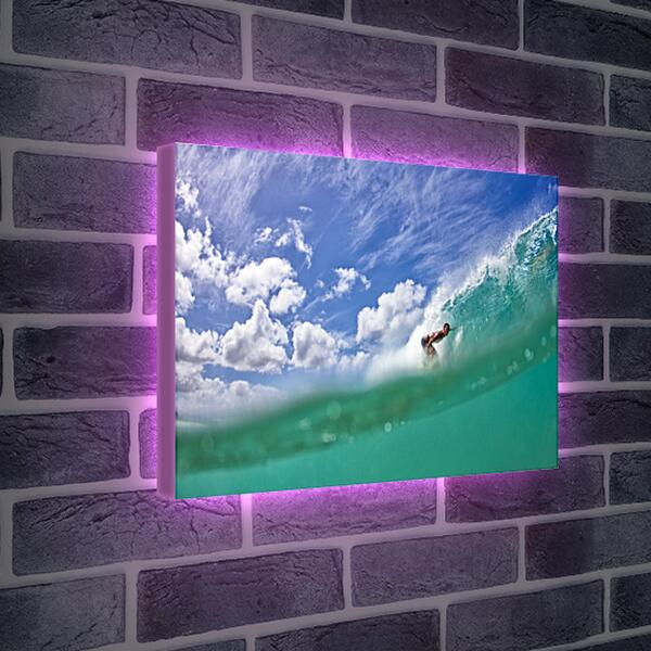 Лайтбокс световая панель - Сёрфинг под облаками