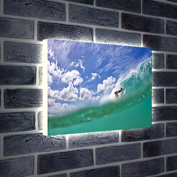 Лайтбокс световая панель - Сёрфинг под облаками