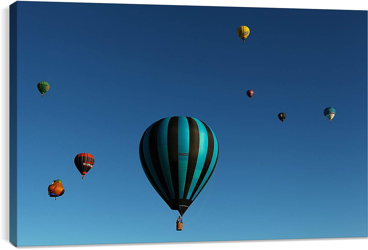 Постер и плакат - Воздушные шары в небе