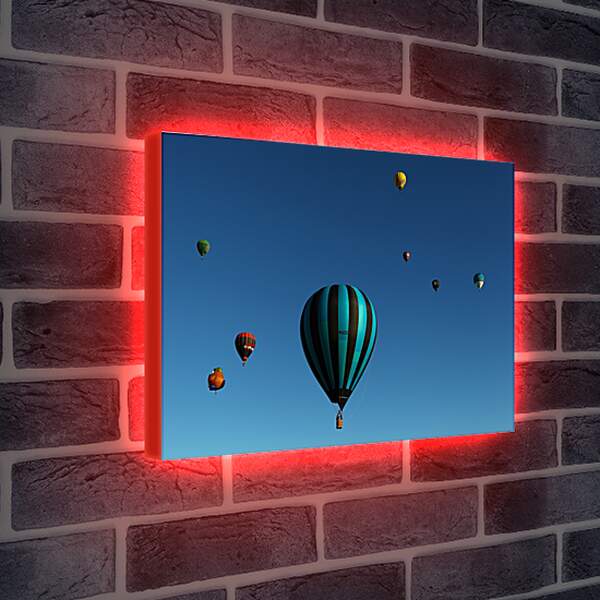 Лайтбокс световая панель - Воздушные шары в небе