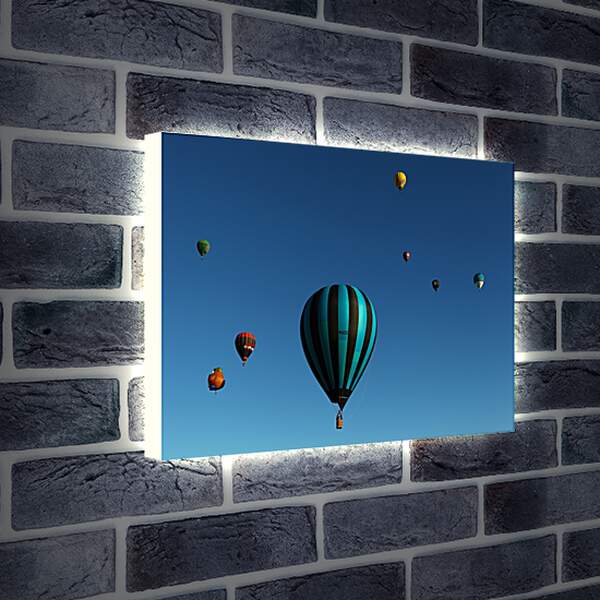 Лайтбокс световая панель - Воздушные шары в небе