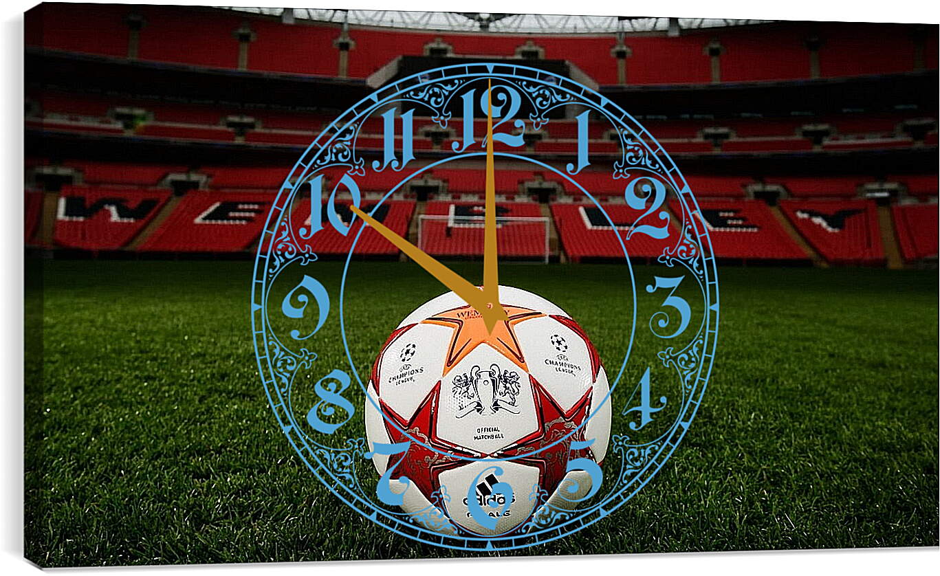 Часы картина - Мяч Лиги Чемпионов