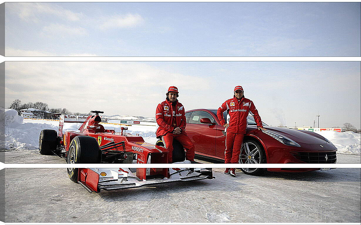 Модульная картина - Команда Ферари (Формула 1)