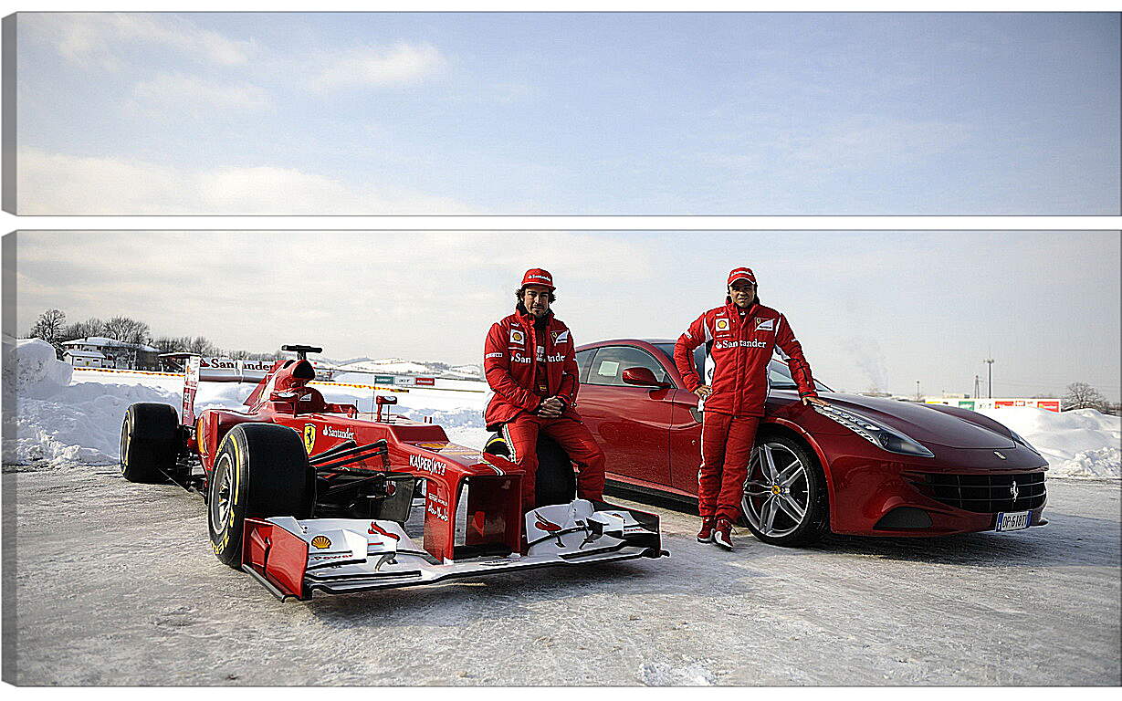Модульная картина - Команда Ферари (Формула 1)
