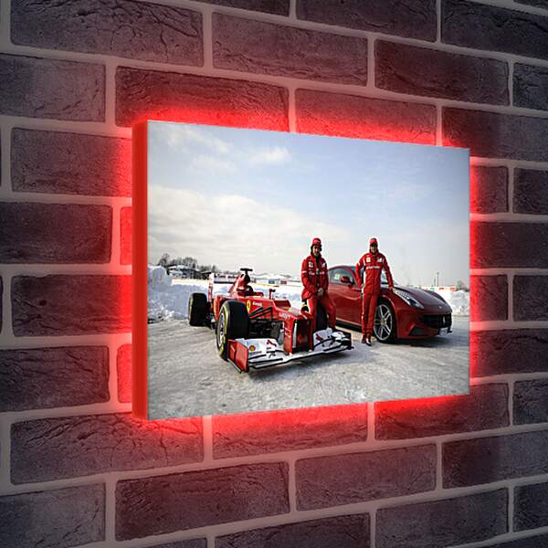 Лайтбокс световая панель - Команда Ферари (Формула 1)