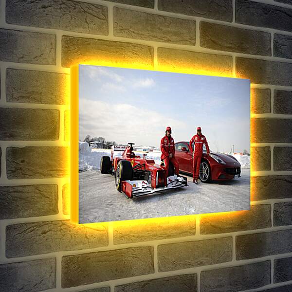 Лайтбокс световая панель - Команда Ферари (Формула 1)