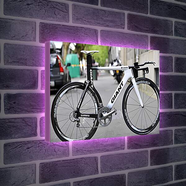 Лайтбокс световая панель - Чёрно-белый велосипед