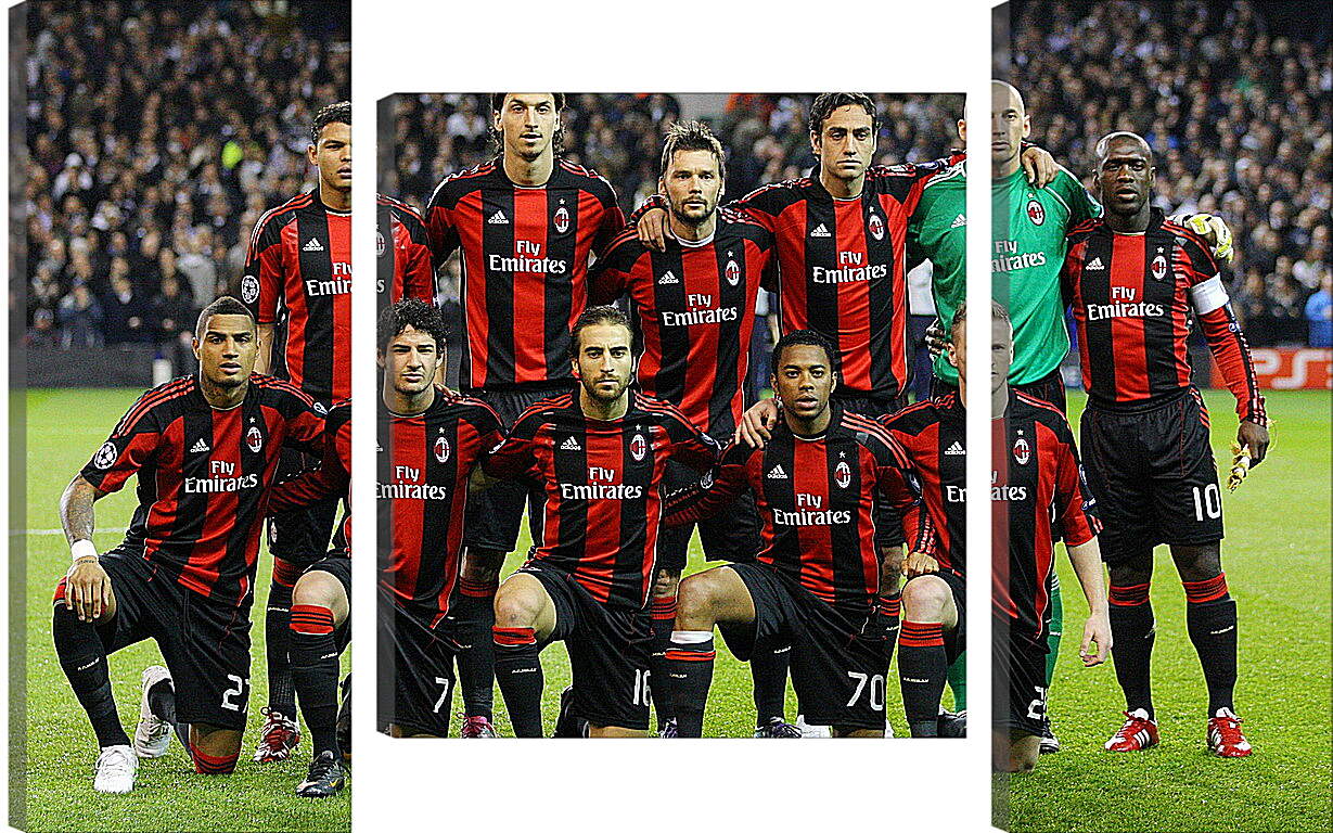 Модульная картина - Фото перед матчем ФК Милан