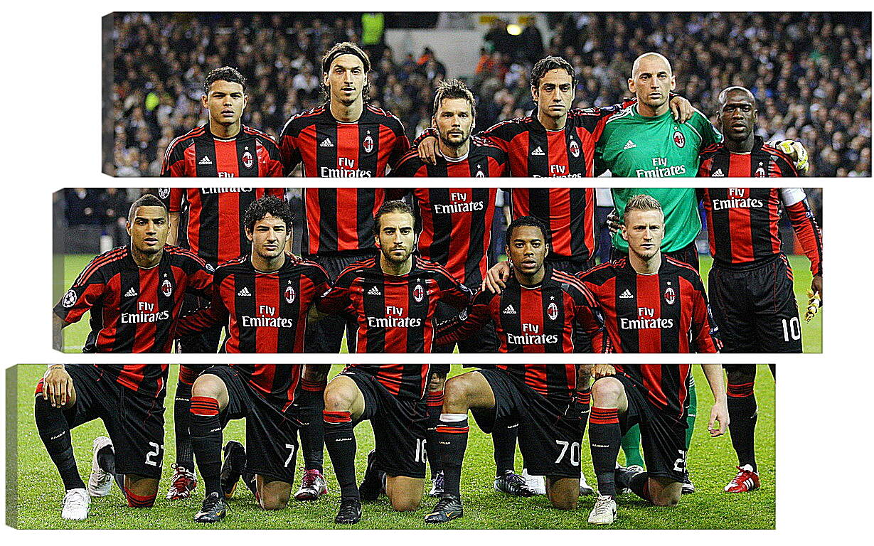 Модульная картина - Фото перед матчем ФК Милан