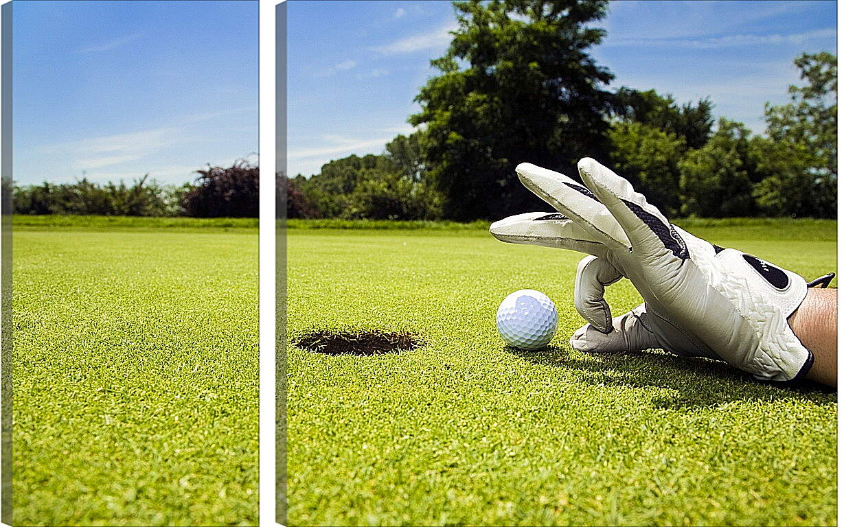 Модульная картина - Лунка для гольфа