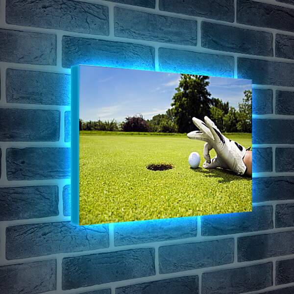 Лайтбокс световая панель - Лунка для гольфа