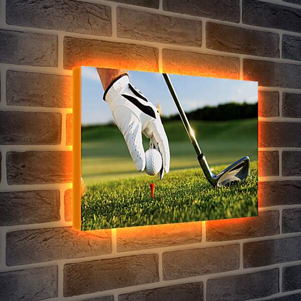 Лайтбокс световая панель - Клюшка для гольфа