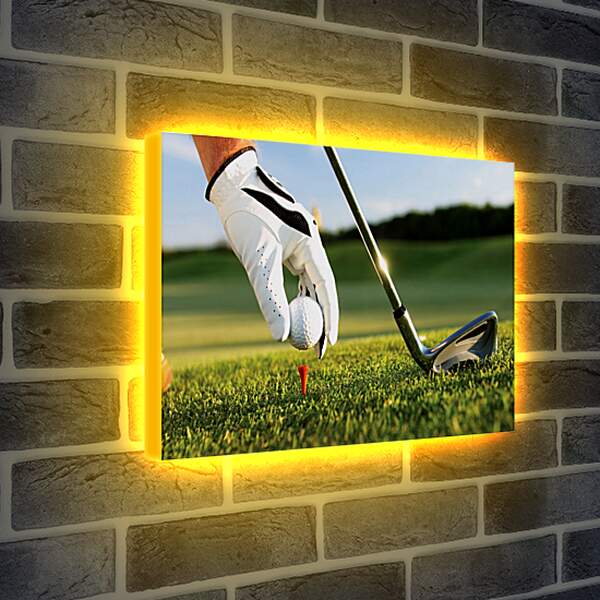 Лайтбокс световая панель - Клюшка для гольфа