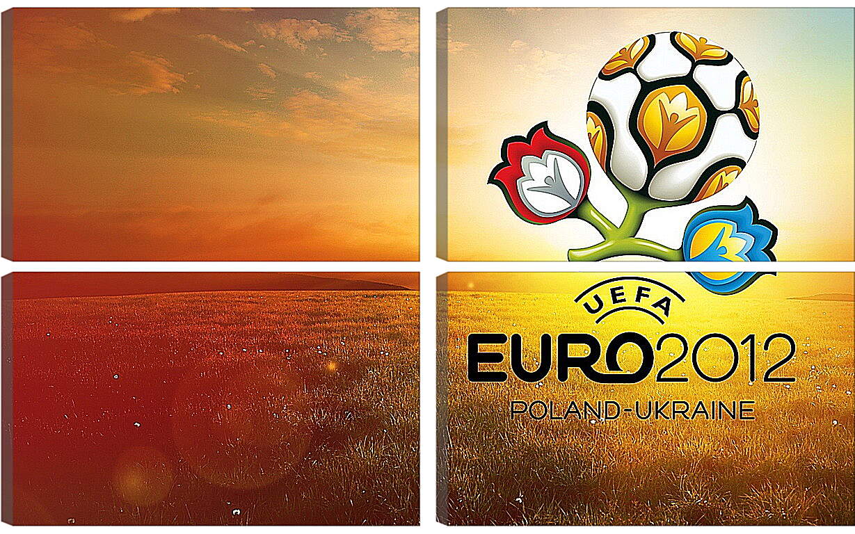 Модульная картина - Евро-2012 Польша-Украина. Poland-Ukraine.