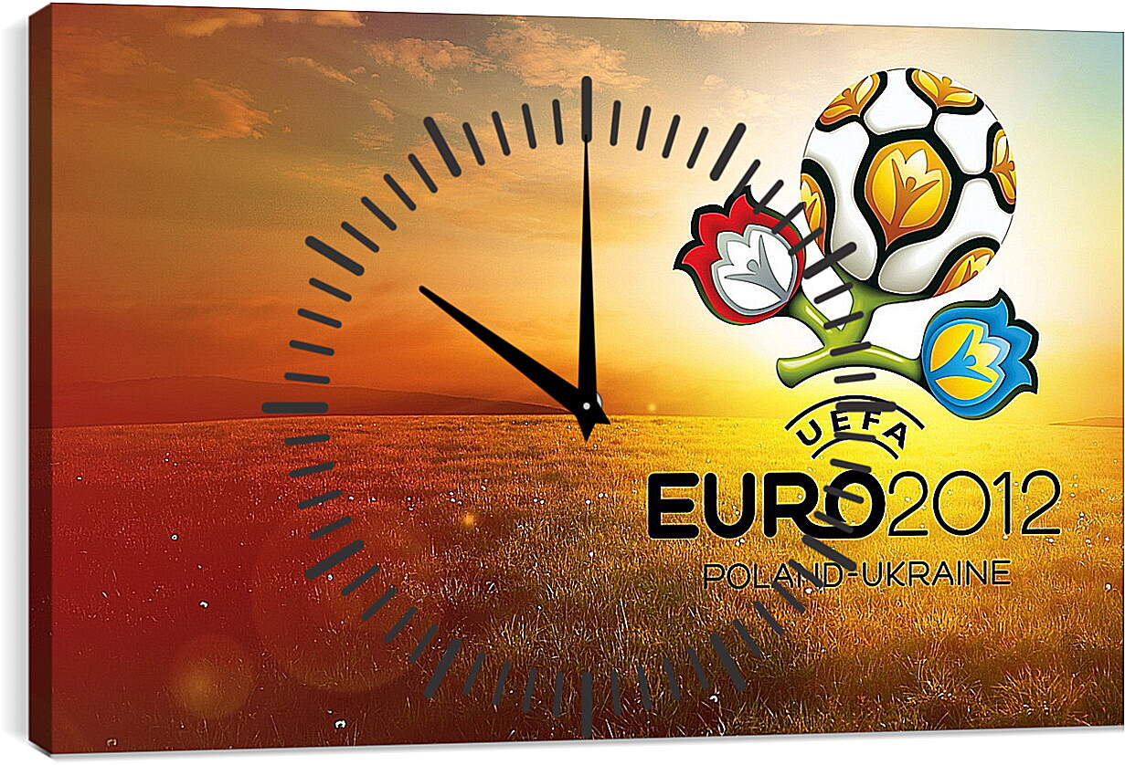 Часы картина - Евро-2012 Польша-Украина. Poland-Ukraine.