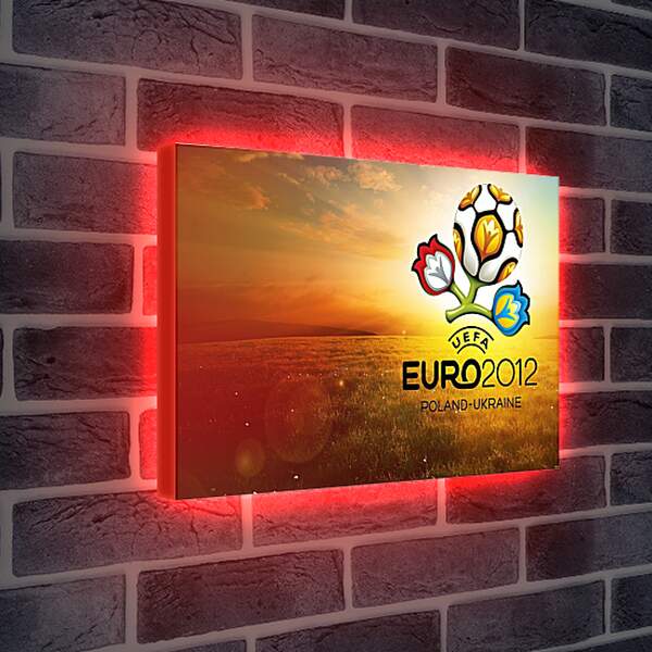 Лайтбокс световая панель - Евро-2012 Польша-Украина. Poland-Ukraine.