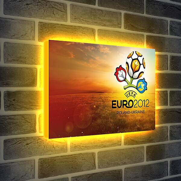 Лайтбокс световая панель - Евро-2012 Польша-Украина. Poland-Ukraine.