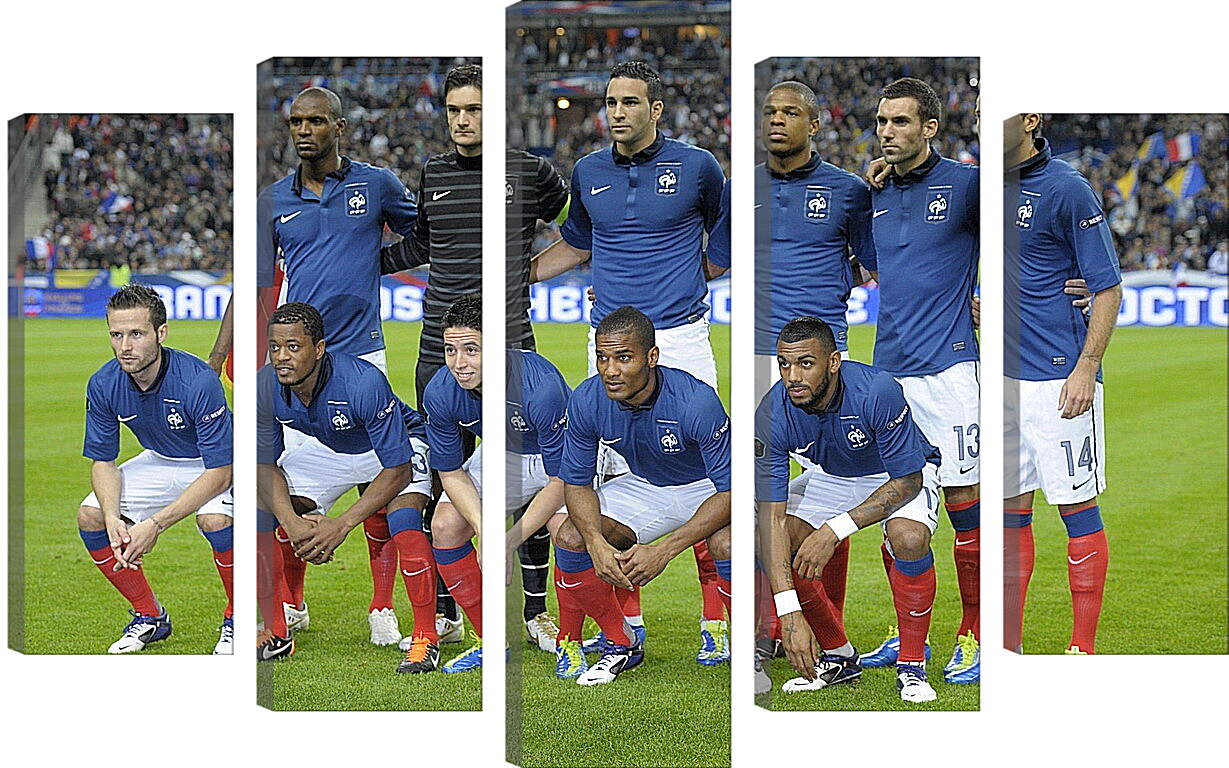 Модульная картина - Фото перед матчем сборной Франции по футболу