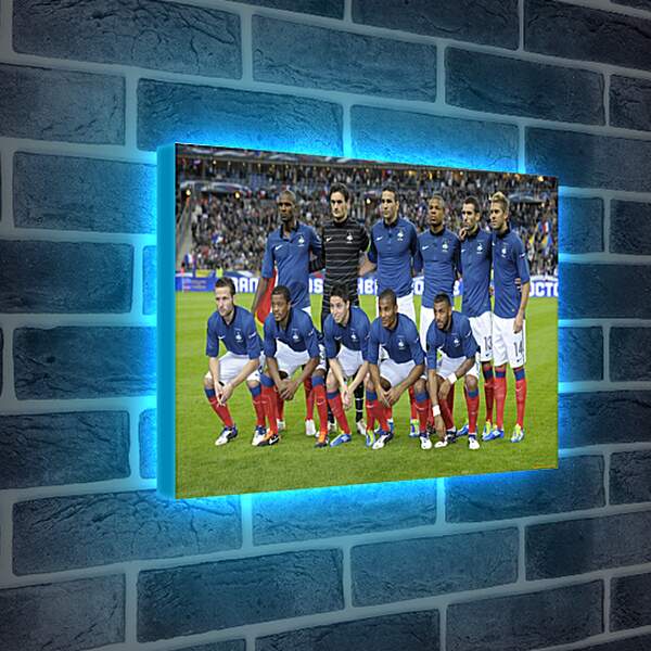 Лайтбокс световая панель - Фото перед матчем сборной Франции по футболу