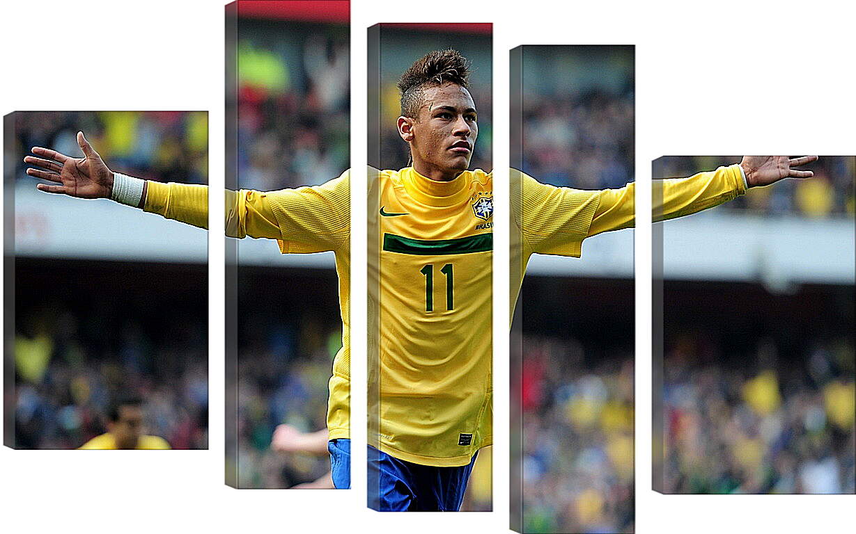 Модульная картина - Неймар (Neymar) футбол