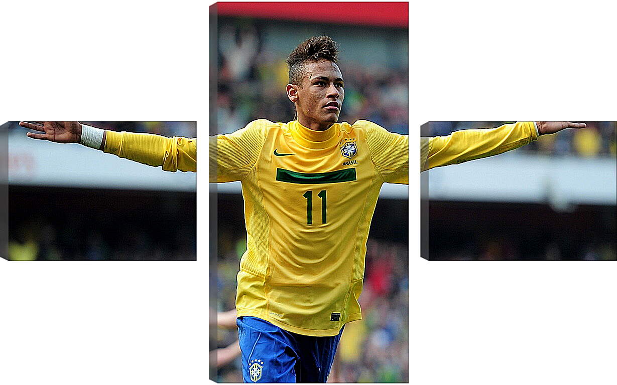 Модульная картина - Неймар (Neymar) футбол