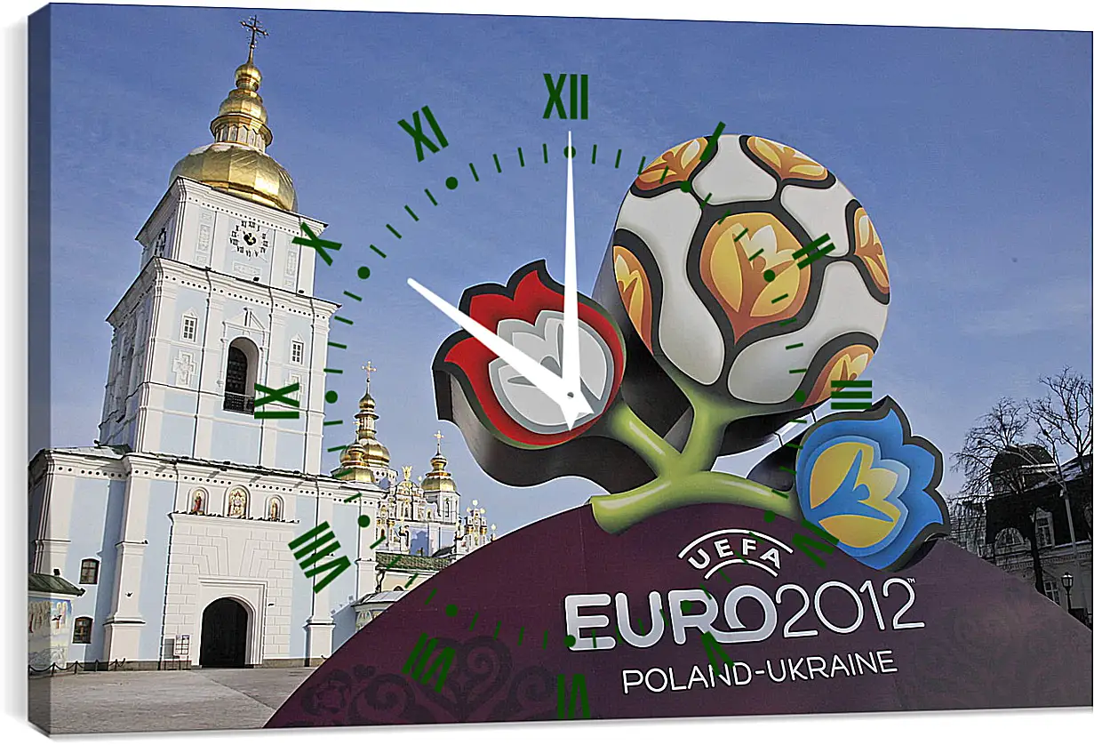 Часы картина - Euro-2012 Poland-Ukraine