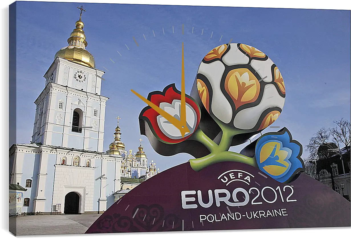 Часы картина - Euro-2012 Poland-Ukraine