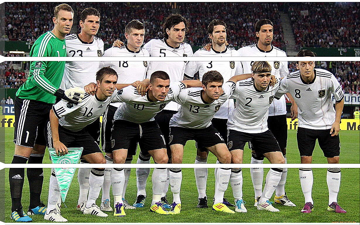 Модульная картина - Фото перед матчем сборной Германии по футболу