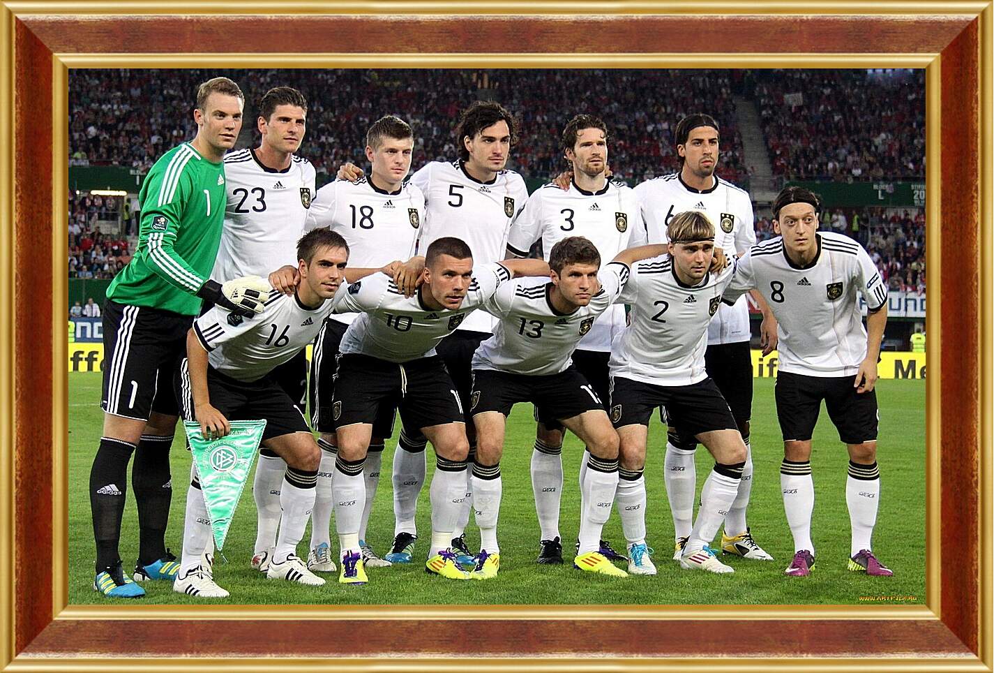 Картина в раме - Фото перед матчем сборной Германии по футболу