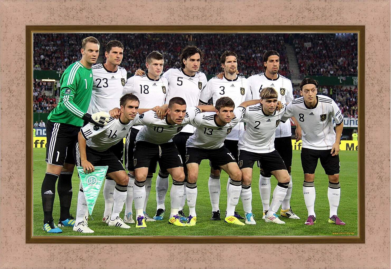 Картина в раме - Фото перед матчем сборной Германии по футболу